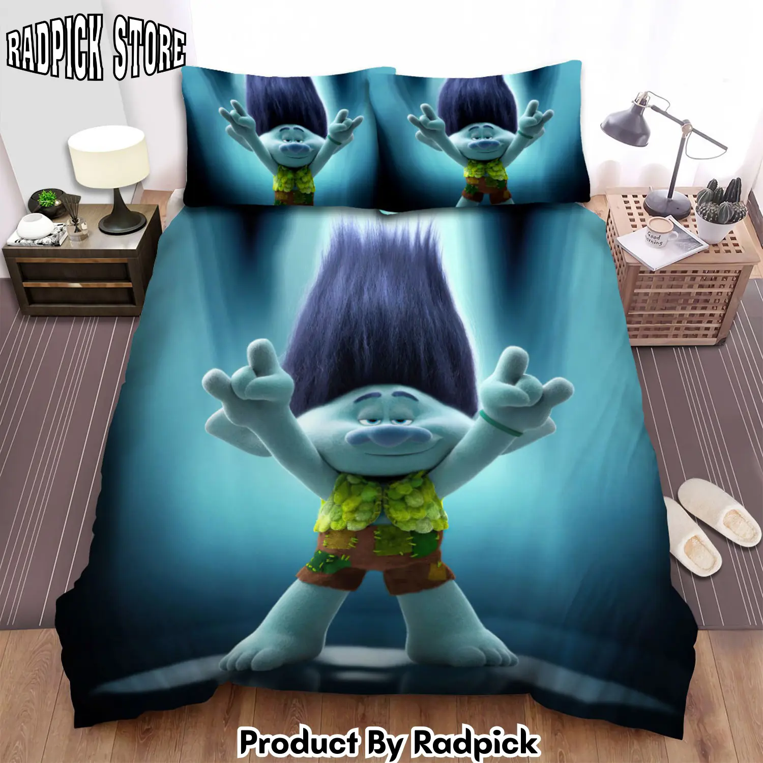 Radpick trolls world tour branch duvet cover bedroom sets comfortable bedding sets rp327629